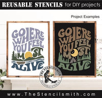 8872 Go where you feel most alive stencils - The Stencilsmith