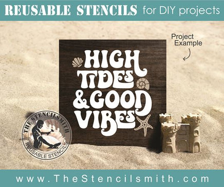 8873 High Tides & Good Vibes stencil - The Stencilsmith