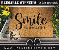 8903 Smile you're on camera stencil - The Stencilsmith