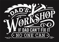 8917 Dad's Workshop stencil - The Stencilsmith