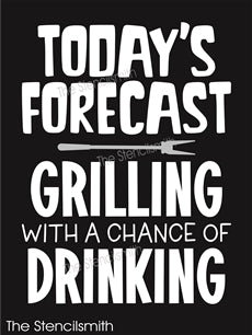 8926 Today's Forecast grilling stencil