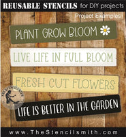 8940 Garden Phrase Collection stencil