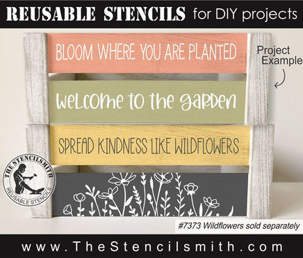 8942 Garden Phrase Collection stencil - The Stencilsmith