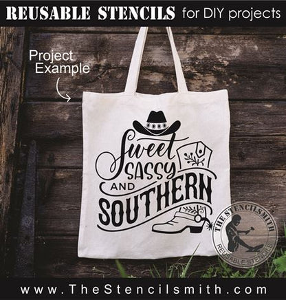 8978 Sweet Sassy & Southern Stencil - The Stencilsmith