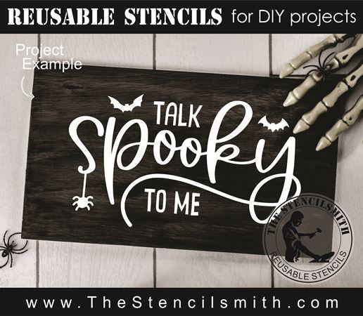9046 talk spooky to me stencil - The Stencilsmith
