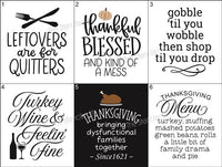 9126 Thanksgiving Phrase stencils - The Stencilsmith