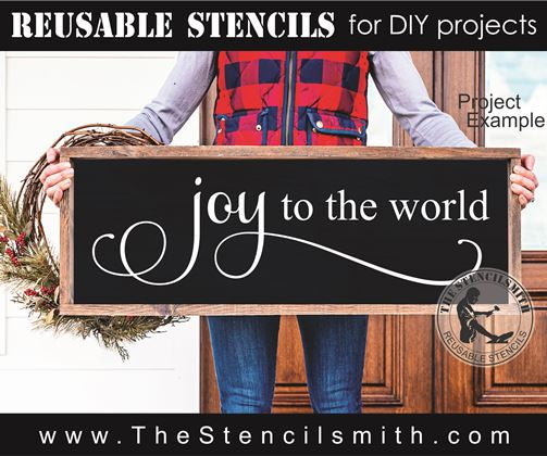 9163 joy to the world stencil - The Stencilsmith