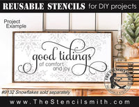 9164 good tidings stencil - The Stencilsmith