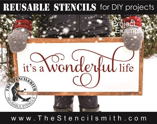 9165 it's a wonderful life stencil - The Stencilsmith
