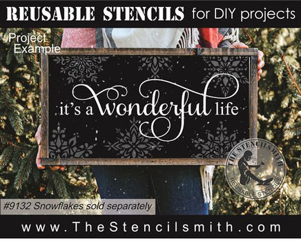 9165 it's a wonderful life stencil - The Stencilsmith