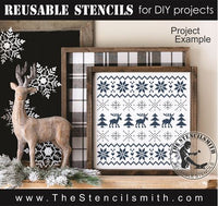9172 Christmas sweater stencil - The Stencilsmith
