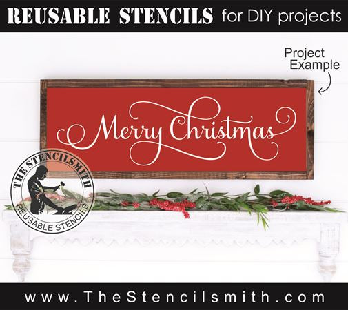 9178 Merry Christmas stencil - The Stencilsmith