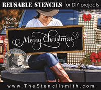 9178 Merry Christmas stencil - The Stencilsmith