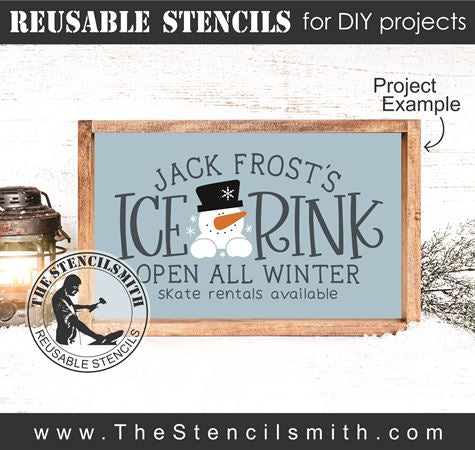 9183 Jack Frost's Ice Rink stencil - The Stencilsmith
