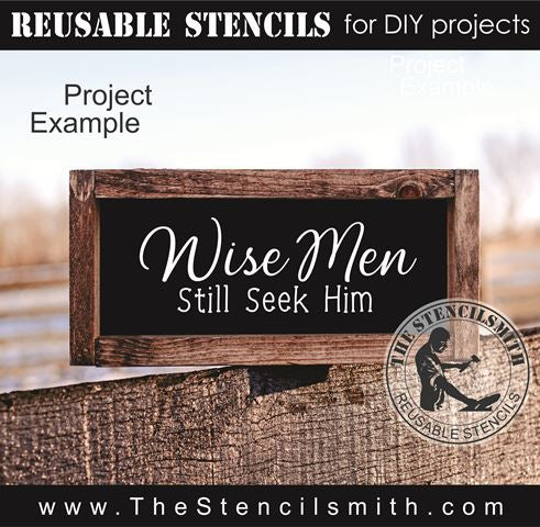 9188 Wise Men Still Seek Him stencil - The Stencilsmith