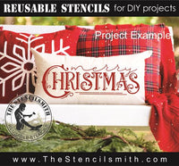 9214 Merry Christmas stencil - The Stencilsmith