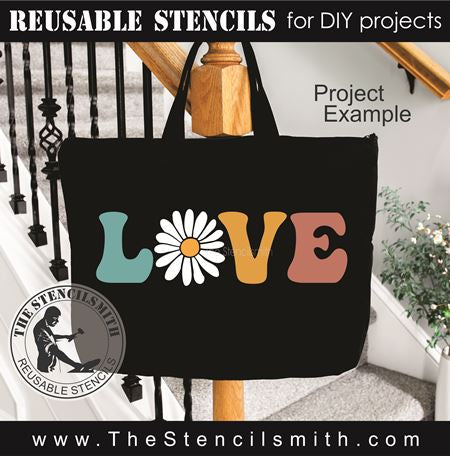 9272 love daisy stencil - The Stencilsmith