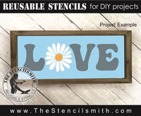 9272 love daisy stencil - The Stencilsmith