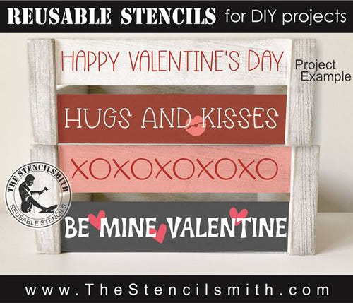 9277 Valentine Phrase Collection stencil - The Stencilsmith