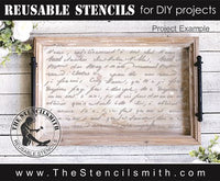 9283 vintage script stencil - The Stencilsmith