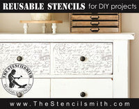 9284 vintage travel postage stencil - The Stencilsmith