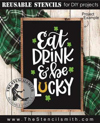 9286 Eat Drink & be lucky stencil - The Stencilsmith