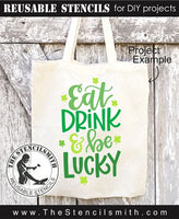 9286 Eat Drink & be lucky stencil - The Stencilsmith