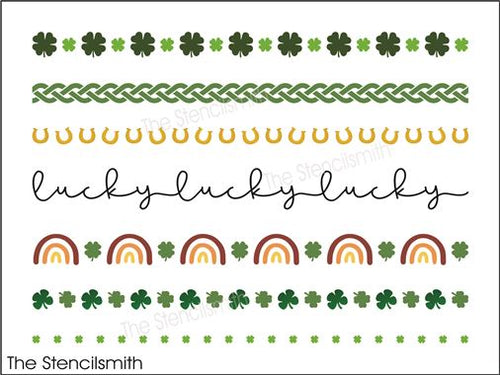 9287 St. Patrick's Day borders stencil - The Stencilsmith