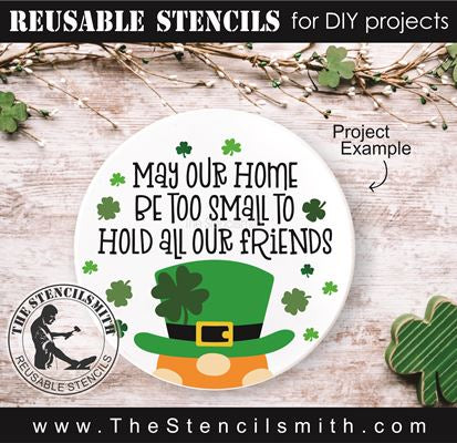 9289  May our home be (gnome) stencil - The Stencilsmith