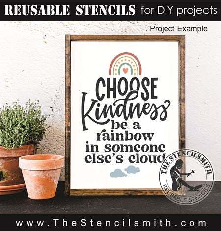 9292 choose kindness stencil - The Stencilsmith