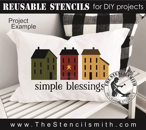 9299 simple blessings stencil - The Stencilsmith