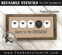 9298 dare to be different sheep stencil - The Stencilsmith