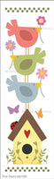 9308 Spring bird Stencil - The Stencilsmith
