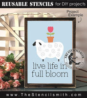 9309 live life in full bloom stencil - The Stencilsmith