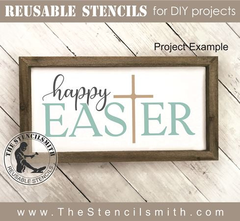 9313 - Happy Easter stencil - The Stencilsmith