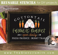 9339 Cottontail Farmers Market stencil - The Stencilsmith