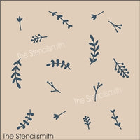 9361 Little Sprigs Pattern Stencil - The Stencilsmith