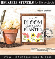9373 bloom where you're planted stencil - The Stencilsmith
