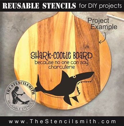 9380 Shark-cootie Board stencil - The Stencilsmith
