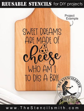 9381 sweet dreams of made of cheese - The Stencilsmith