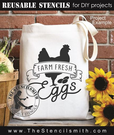 9395 farm fresh eggs stencil - The Stencilsmith