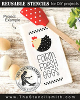 9396 farm fresh eggs stencil - The Stencilsmith