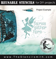 9429 Fairies Gather Here stencil - The Stencilsmith