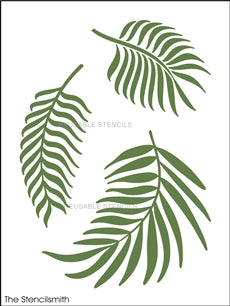 9430 palm leaves stencil - The Stencilsmith