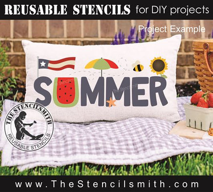 9441 SUMMER stencil - The Stencilsmith