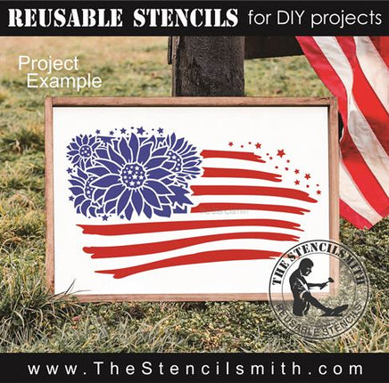 9448 Sunflower Flag stencil - The Stencilsmith