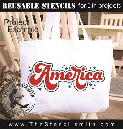 9454 America stencil - The Stencilsmith