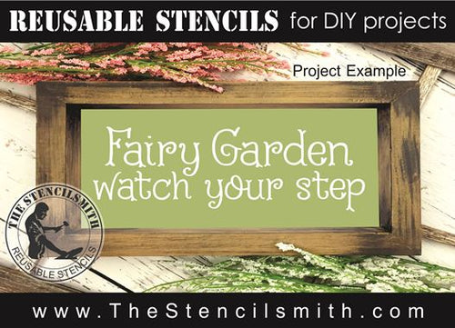 9457 Fairy Garden stencil - The Stencilsmith