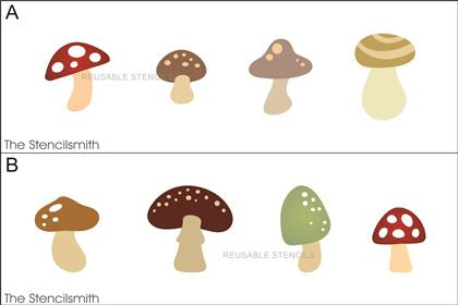 9468 mushroom stencils - The Stencilsmith