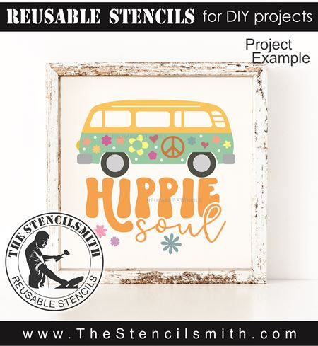 9482 Hippie Soul van stencil - The Stencilsmith